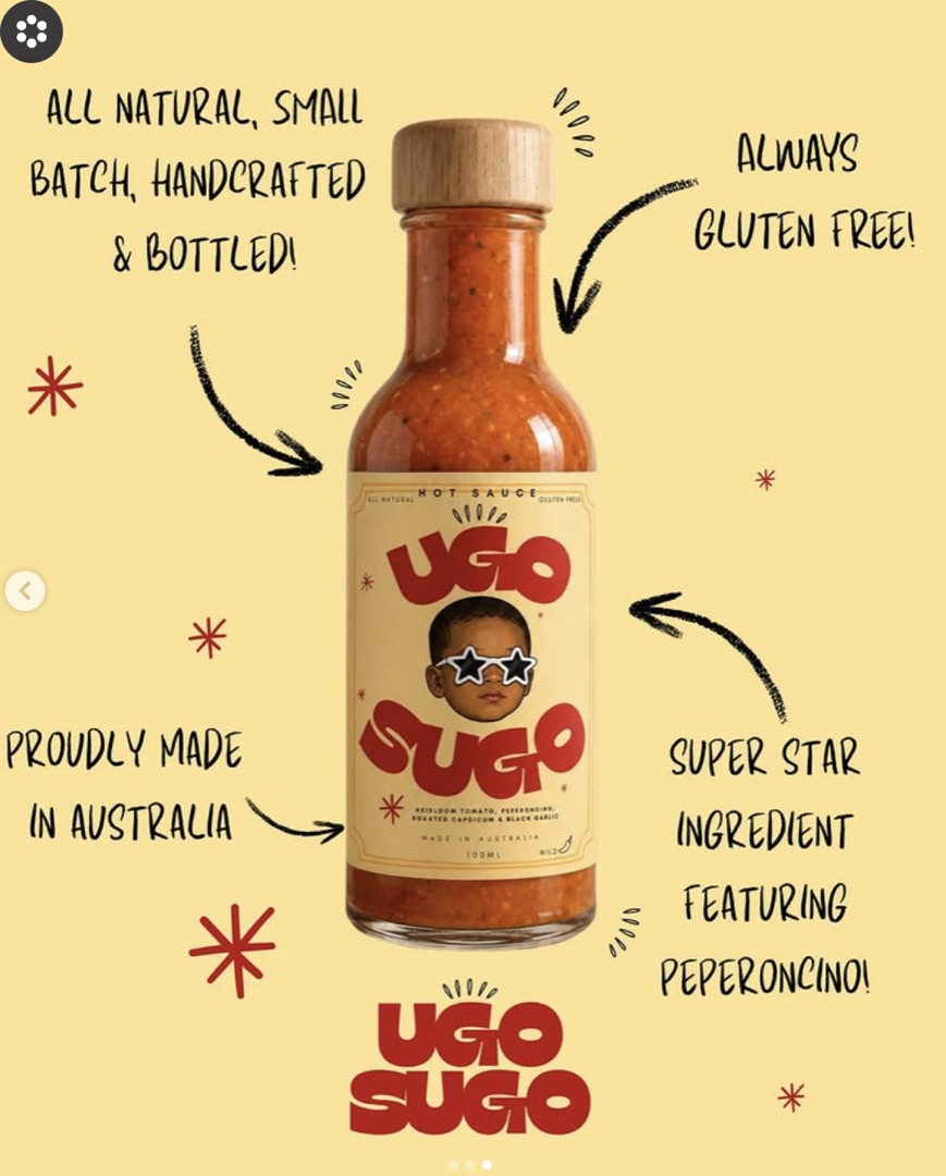 UGO SUGO bottle with ingredients